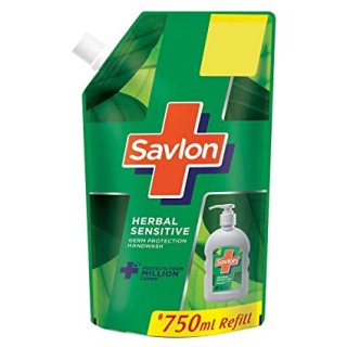 Savlon Herbal Sensitive Ph Balanced Hand Wash Pouch(750ml)