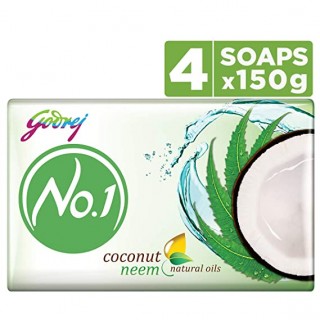 Godrej Rose Water & Neem Bathing Soap (150g x 4)