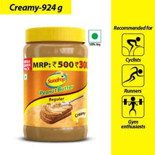 Sundrop Creamy Peanut Butter Plastic Bottle (924g)