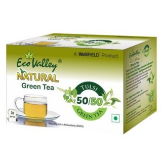 Eco Valley Natural Tulsi Green Tea Bags Carton (25pc)