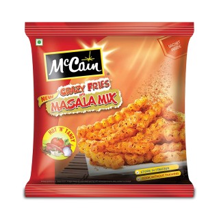 Mccain Hot N Tangy Crazy Fries With Masala Mix(400g)