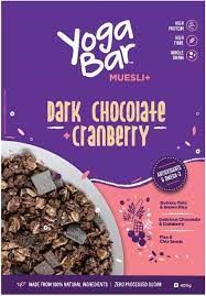 Yogabar Wholegrain Breakfast Muesli - Dark Chocolate + Cranberry (400g)