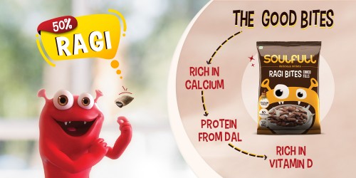 Soulfull Choco Fills Ragi Bites 