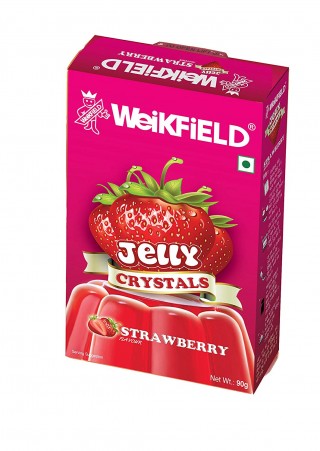 Weikfield Jelly Crystals Strawberry Flavour (90g)