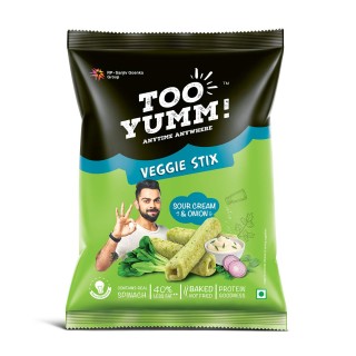 Too Yumm Sour Cream & Onion Veggie Stix (28g, Pack of 12)