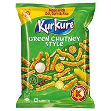 Kurkure Green Chutney Style (45g, Pack of 10)