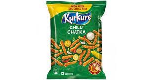 Kurkure Namkeen - Chilli Chatka (45g, Pack of 10)