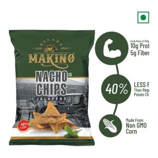 Makino Nacho Cheese Chips - Jalapeno (60g)