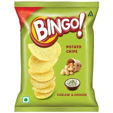 Bingo Yumitos International Cream & Onion Potato Chips (52g)