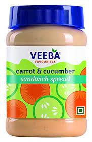 Veeba Carrot & Cucumber Sandwich Spread Plastic Bottle 280g