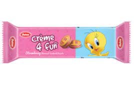 Dukes Cream 4 Fun Strawberry Biscuit (43g, Pack of 10)