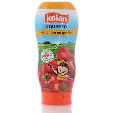 Kissan Squeezo No Onion No Garlic Ketchup Plastic Bottle 450g