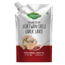Wingreens Schezwan Chilli Garlic Sauce Pouch (450g)