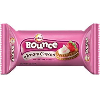 Sunfeast Bounce Dream Cream Strawberry Vanilla Biscuits
