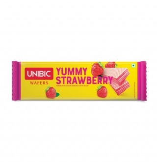 Unibic Wafers Yummy Strawberry (15g, Pack of 24)