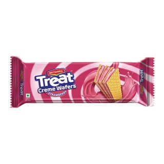 Britannia Treat Strawberry Cream Wafers(75g)