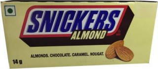 Snickers Almond Chocolate(14g, Pack of 32)
