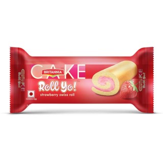 Britannia Rollyo Strawberry Cake(30g)