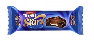 Britannia Treat Stars Cream Milk Chocolate Biscuits(60g)