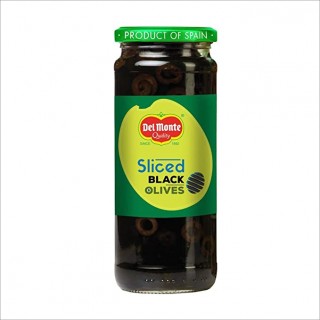 Del Monte Sliced Black Olives Glass Bottle (450g)