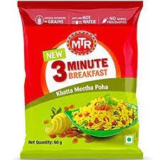 MTR 3 Minute Breakfast Khatta Meetha Poha (60gm)
