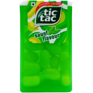 Tic Tac Saunf Plastic Bottle(9.7g, Pack of 6)