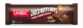 Unibic Choco Nutty Nuts Bar Almond Cashew Pista(30g)