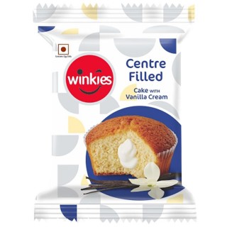 Winkies Centre Filled Cup Cake with Vanilla Cream (35g)