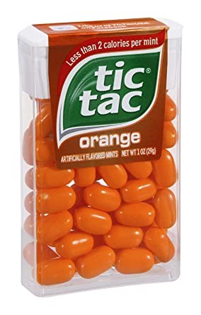 Tic Tac Orange Plastic Jar(7.6g, Pack of 6)